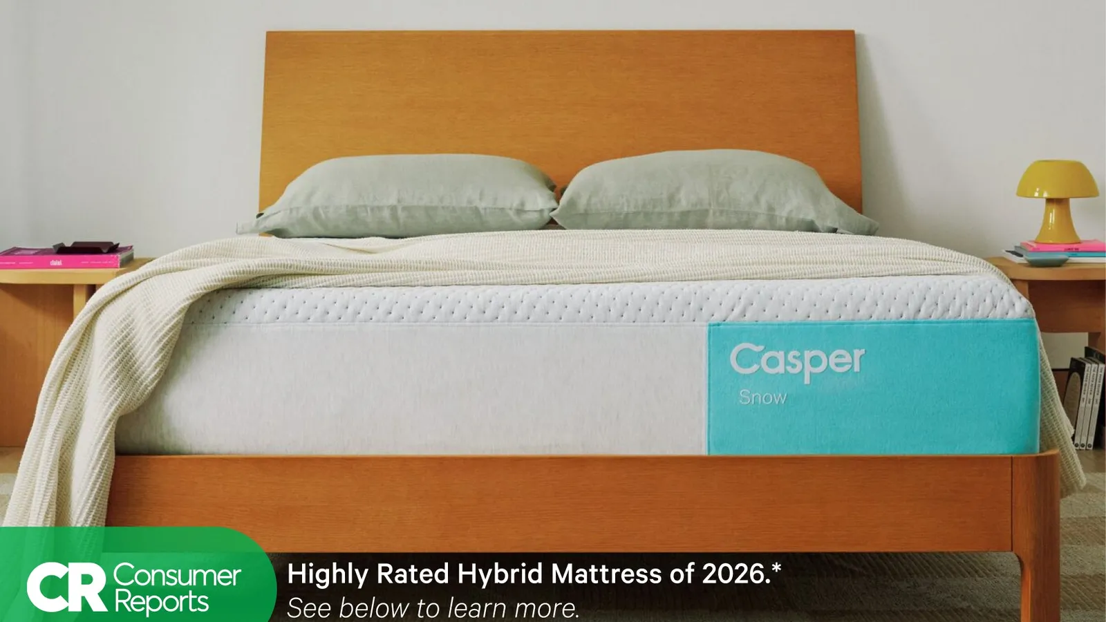 Casper Snow hybrid mattress for side sleepers seeking pressure relief and cooling