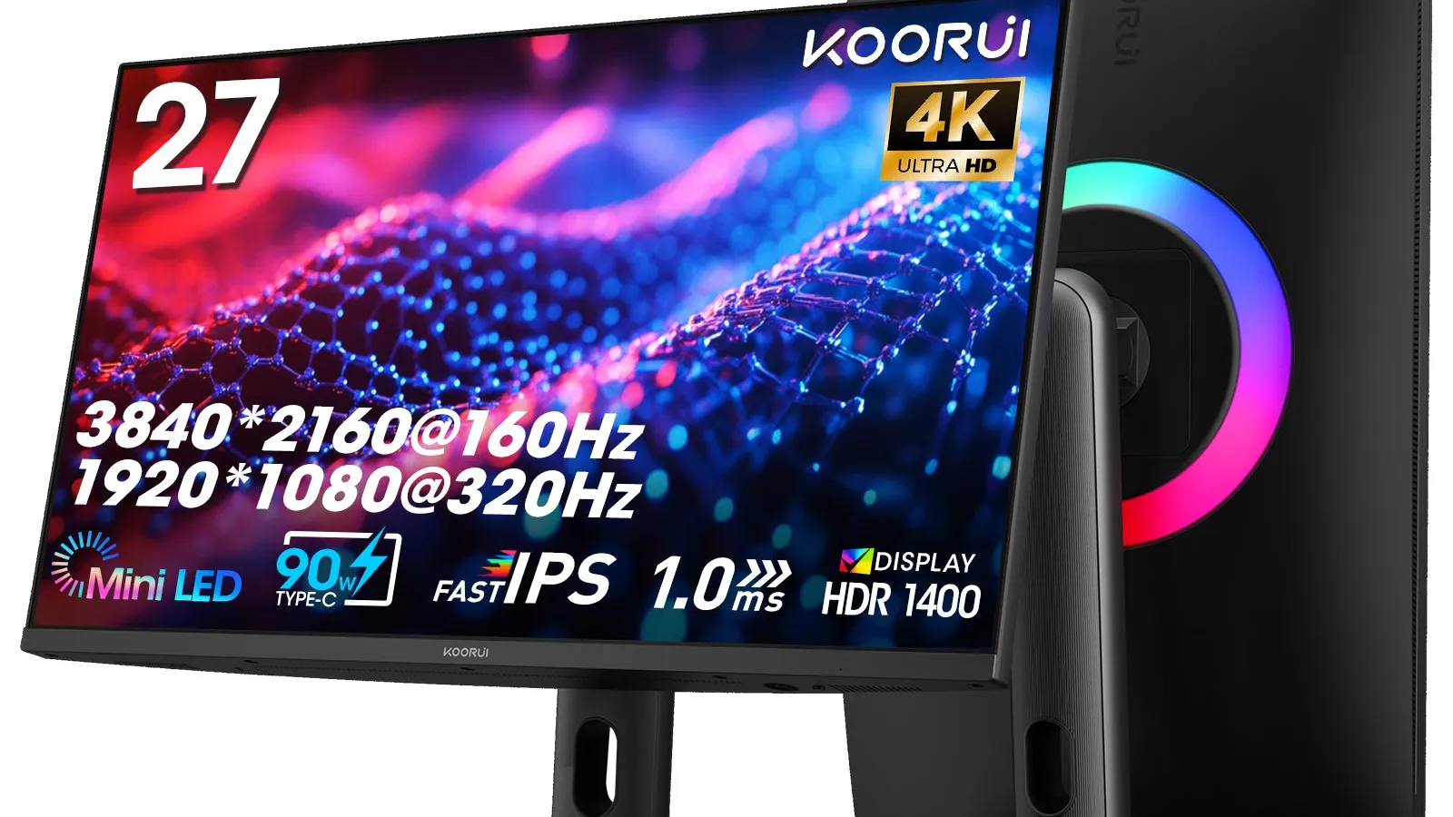 KOORUI S2741LM 27-inch dual-mode 4K gaming monitor