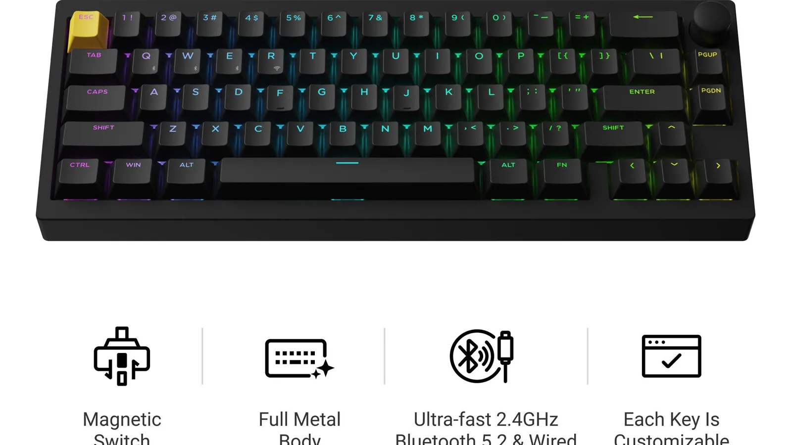 Lemokey P1 HE hall-effect gaming keyboard