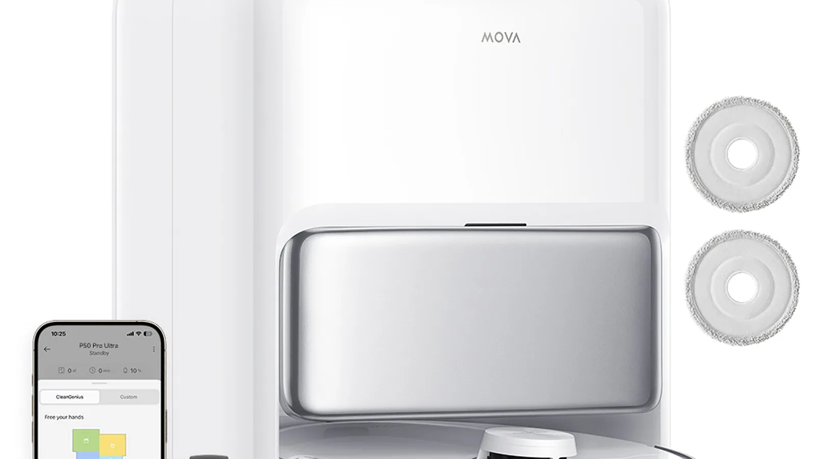 MOVA P50 Pro Ultra robot vacuum with self-maintenance dock