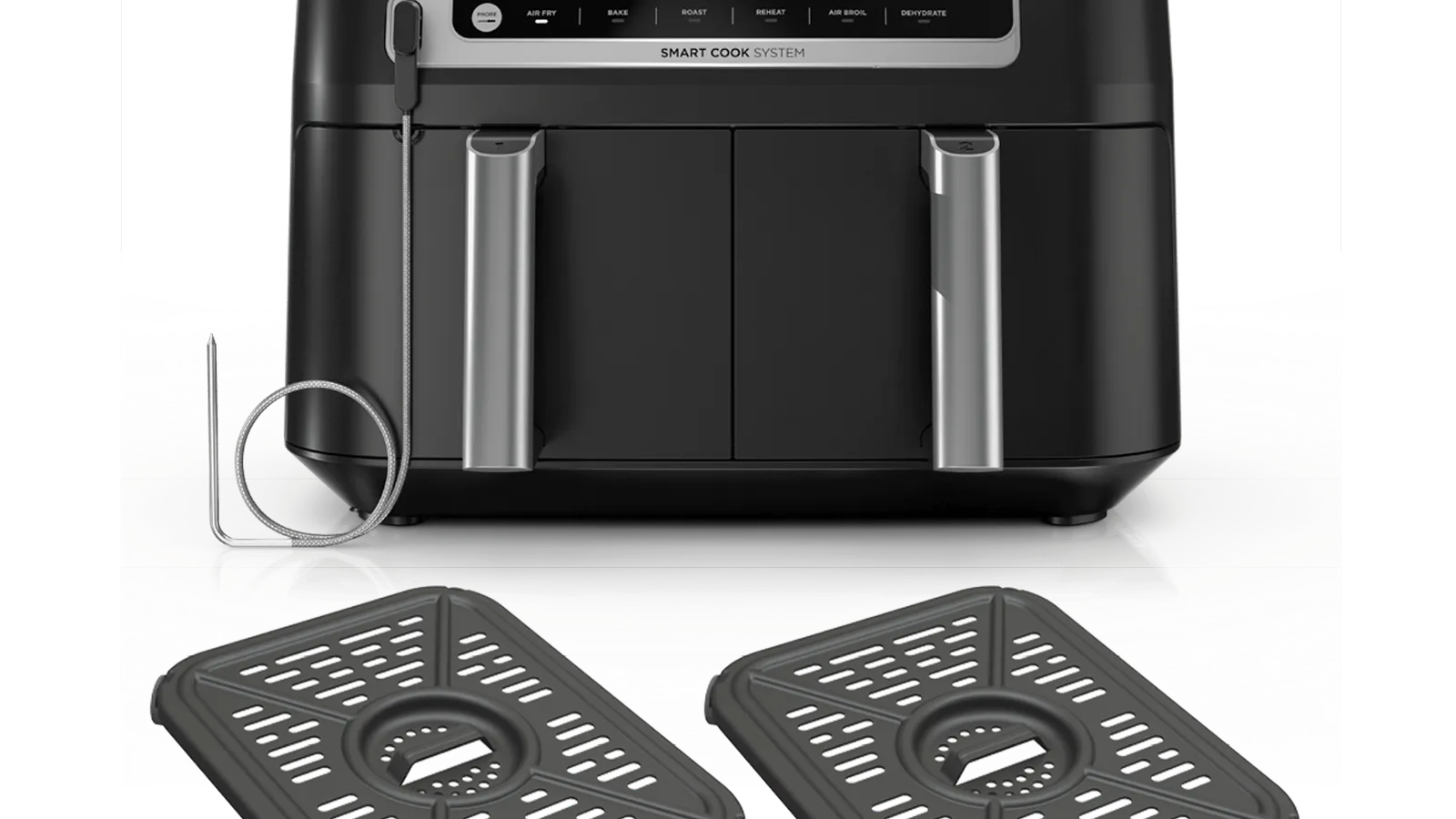 Ninja Foodi 6-in-1 dual-basket air fryer front product view