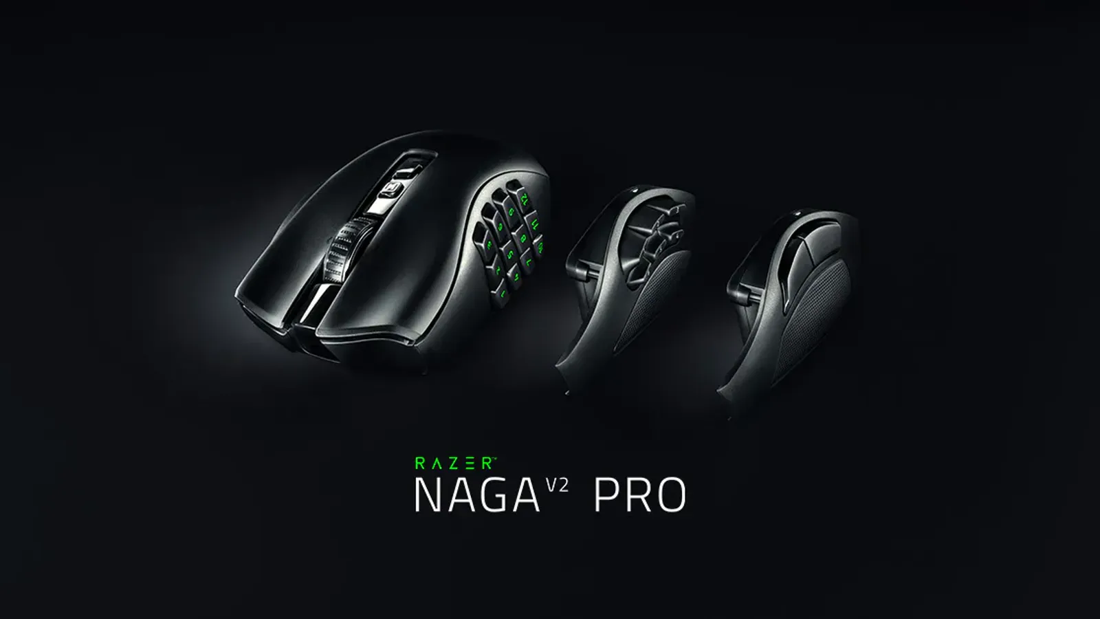 Razer Naga V2 Pro wireless MMO gaming mouse with swappable side panels