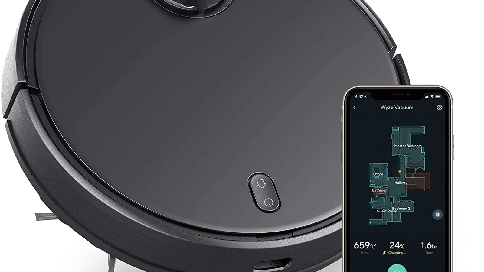 Wyze Robot Vacuum round disc robot